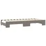 Trundle sofa bed with taupe gray fabric mattress 90x200 cm by vidaXL, Beds and slatted bases - Ref: Foro24-3197655, Price: 45...