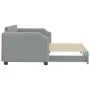 Trundle sofa bed light gray fabric 90x200 cm by vidaXL, Beds and slatted bases - Ref: Foro24-3197634, Price: 257,90 €, Discou...