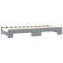 Trundle sofa bed light gray fabric 90x200 cm by vidaXL, Beds and slatted bases - Ref: Foro24-3197634, Price: 259,07 €, Discou...