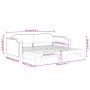 Trundle sofa bed light gray fabric 90x200 cm by vidaXL, Beds and slatted bases - Ref: Foro24-3197634, Price: 259,07 €, Discou...