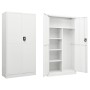 Schließfachschrank aus weißem Stahl, 90 x 40 x 180 cm von vidaXL, Aktenschränke - Ref: Foro24-335970, Preis: 324,47 €, Rabatt: %