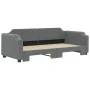 Sofá cama nido tela gris oscuro 90x190 cm de vidaXL, Camas y somieres - Ref: Foro24-3197645, Precio: 250,97 €, Descuento: %