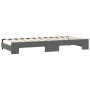 Ausziehbares Schlafsofa aus dunkelgrauem Stoff, 90 x 190 cm von vidaXL, Betten und Lattenroste - Ref: Foro24-3197645, Preis: ...