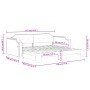 Trundle sofa bed dark gray fabric 90x190 cm by vidaXL, Beds and slatted bases - Ref: Foro24-3197645, Price: 254,56 €, Discoun...
