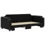 Sofá cama nido tela negro 90x190 cm de vidaXL, Camas y somieres - Ref: Foro24-3197646, Precio: 248,21 €, Descuento: %