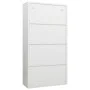 Schließfachschrank aus weißem Stahl, 90 x 40 x 180 cm von vidaXL, Aktenschränke - Ref: Foro24-335970, Preis: 343,69 €, Rabatt: %