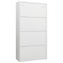 Schließfachschrank aus weißem Stahl, 90 x 40 x 180 cm von vidaXL, Aktenschränke - Ref: Foro24-335970, Preis: 324,47 €, Rabatt: %