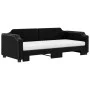 Trundle sofa bed with black fabric mattress 100x200 cm by vidaXL, Beds and slatted bases - Ref: Foro24-3197659, Price: 441,02...