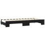 Sofá cama nido con colchón tela negro 100x200 cm de vidaXL, Camas y somieres - Ref: Foro24-3197659, Precio: 444,90 €, Descuen...