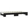 Trundle sofa bed with black fabric mattress 100x200 cm by vidaXL, Beds and slatted bases - Ref: Foro24-3197659, Price: 441,02...