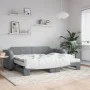 Sofá cama nido con colchón tela gris claro 80x200 cm de vidaXL, Camas y somieres - Ref: Foro24-3197647, Precio: 425,79 €, Des...