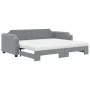 Trundle sofa bed with light gray fabric mattress 80x200 cm by vidaXL, Beds and slatted bases - Ref: Foro24-3197647, Price: 42...