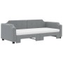 Sofá cama nido con colchón tela gris claro 80x200 cm de vidaXL, Camas y somieres - Ref: Foro24-3197647, Precio: 416,30 €, Des...