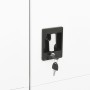 Schließfachschrank aus weißem Stahl, 90 x 40 x 180 cm von vidaXL, Aktenschränke - Ref: Foro24-335970, Preis: 324,47 €, Rabatt: %