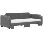Trundle sofa bed with dark gray fabric mattress 90x190 cm by vidaXL, Beds and slatted bases - Ref: Foro24-3197663, Price: 407...
