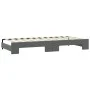 Trundle sofa bed with dark gray fabric mattress 90x190 cm by vidaXL, Beds and slatted bases - Ref: Foro24-3197663, Price: 407...