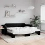 Sofá cama nido con colchón tela negro 90x190 cm de vidaXL, Camas y somieres - Ref: Foro24-3197664, Precio: 409,94 €, Descuent...