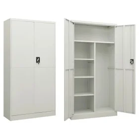 Light gray steel locker cabinet 90x40x180 cm by vidaXL, Filing cabinets - Ref: Foro24-335971, Price: 285,41 €, Discount: %