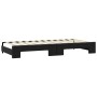 Sofá cama nido con colchón tela negro 90x190 cm de vidaXL, Camas y somieres - Ref: Foro24-3197664, Precio: 415,96 €, Descuent...