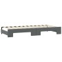 Trundle sofa bed with dark gray fabric mattress 90x200 cm by vidaXL, Beds and slatted bases - Ref: Foro24-3197653, Price: 428...