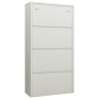 Light gray steel locker cabinet 90x40x180 cm by vidaXL, Filing cabinets - Ref: Foro24-335971, Price: 289,01 €, Discount: %