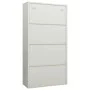 Light gray steel locker cabinet 90x40x180 cm by vidaXL, Filing cabinets - Ref: Foro24-335971, Price: 285,28 €, Discount: %