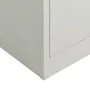 Light gray steel locker cabinet 90x40x180 cm by vidaXL, Filing cabinets - Ref: Foro24-335971, Price: 285,28 €, Discount: %