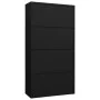 Schließfachschrank aus schwarzem Stahl, 90 x 40 x 180 cm von vidaXL, Aktenschränke - Ref: Foro24-335972, Preis: 317,50 €, Rab...