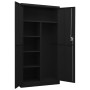 Armario de taquilla de acero negro 90x40x180 cm de vidaXL, Armarios archivadores - Ref: Foro24-335972, Precio: 299,95 €, Desc...