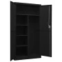 Schließfachschrank aus schwarzem Stahl, 90 x 40 x 180 cm von vidaXL, Aktenschränke - Ref: Foro24-335972, Preis: 317,50 €, Rab...