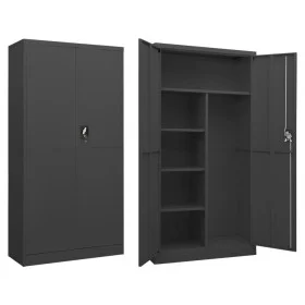 Anthracite gray steel locker cabinet 90x40x180 cm by vidaXL, Filing cabinets - Ref: Foro24-335973, Price: 318,08 €, Discount: %