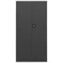Anthrazitgrauer Schließfachschrank aus Stahl, 90 x 40 x 180 cm von vidaXL, Aktenschränke - Ref: Foro24-335973, Preis: 318,08 ...