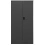 Anthrazitgrauer Schließfachschrank aus Stahl, 90 x 40 x 180 cm von vidaXL, Aktenschränke - Ref: Foro24-335973, Preis: 311,39 ...