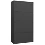 Anthracite gray steel locker cabinet 90x40x180 cm by vidaXL, Filing cabinets - Ref: Foro24-335973, Price: 299,63 €, Discount: %
