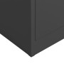 Anthrazitgrauer Schließfachschrank aus Stahl, 90 x 40 x 180 cm von vidaXL, Aktenschränke - Ref: Foro24-335973, Preis: 311,39 ...