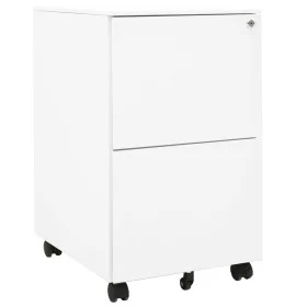 Aktenschrank aus weißem Stahl, 39 x 45 x 67 cm von vidaXL, Aktenschränke - Ref: Foro24-335974, Preis: 144,92 €, Rabatt: %