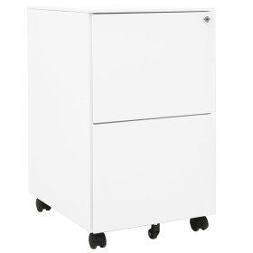 White steel filing cabinet 39x45x67 cm by vidaXL, Filing cabinets - Ref: Foro24-335974, Price: 133,11 €, Discount: %