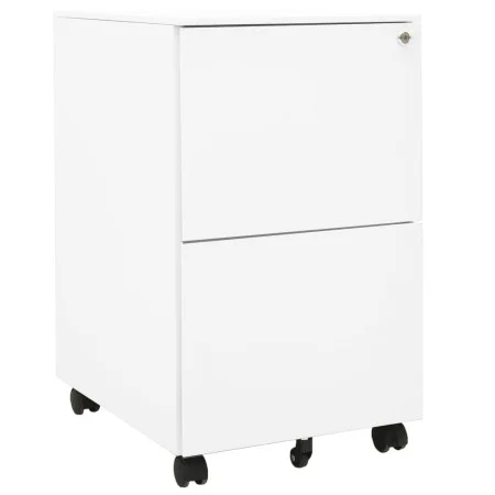 Aktenschrank aus weißem Stahl, 39 x 45 x 67 cm von vidaXL, Aktenschränke - Ref: Foro24-335974, Preis: 144,92 €, Rabatt: %
