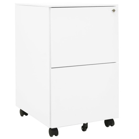 Aktenschrank aus weißem Stahl, 39 x 45 x 67 cm von vidaXL, Aktenschränke - Ref: Foro24-335974, Preis: 133,11 €, Rabatt: %