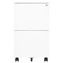 Aktenschrank aus weißem Stahl, 39 x 45 x 67 cm von vidaXL, Aktenschränke - Ref: Foro24-335974, Preis: 133,11 €, Rabatt: %