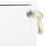 White steel filing cabinet 39x45x67 cm by vidaXL, Filing cabinets - Ref: Foro24-335974, Price: 144,92 €, Discount: %