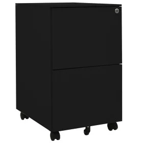 Black steel filing cabinet 39x45x67 cm by vidaXL, Filing cabinets - Ref: Foro24-335976, Price: 137,54 €, Discount: %