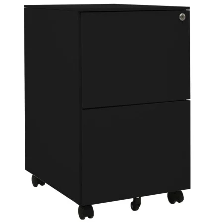 Black steel filing cabinet 39x45x67 cm by vidaXL, Filing cabinets - Ref: Foro24-335976, Price: 133,14 €, Discount: %