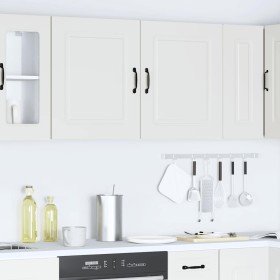 Armarios de pared cocina 2 uds Kalmar madera ingeniería blanca en Armarios de cocina | Comprar online en Foro24