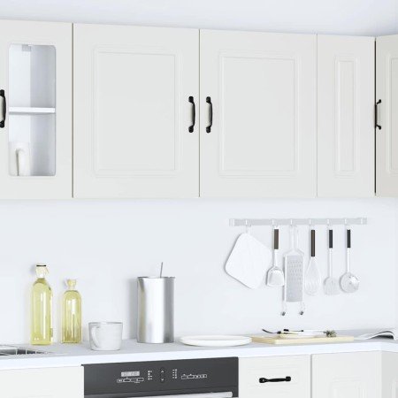 Armarios de pared cocina 2 uds Kalmar madera ingeniería blanca en Armarios de cocina | Comprar online en Foro24
