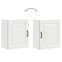 Armarios de pared cocina 2 uds Kalmar madera ingeniería blanca