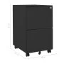 Armario archivador acero gris antracita 39x45x67 cm de vidaXL, Armarios archivadores - Ref: Foro24-335977, Precio: 130,30 €, ...