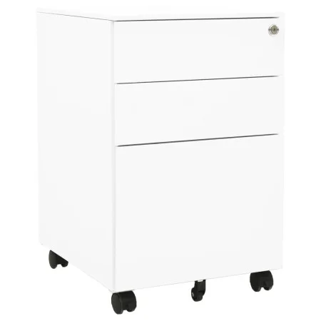 White steel filing cabinet 39x45x60 cm by vidaXL, Filing cabinets - Ref: Foro24-335978, Price: 132,83 €, Discount: %