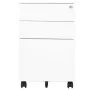White steel filing cabinet 39x45x60 cm by vidaXL, Filing cabinets - Ref: Foro24-335978, Price: 132,83 €, Discount: %
