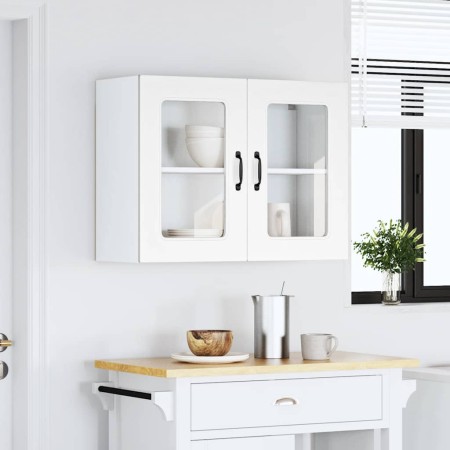 Armario pared cocina puerta de cristal Kalmar blanca